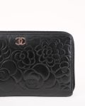 Portefeuille Chanel En Cuir Noir 