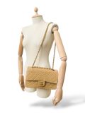 Sac Chanel Timeless Vintage Medium En Cuir Beige