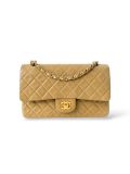 Sac Chanel Timeless Vintage Medium En Cuir Beige