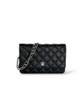 Sac à Bandoulière Chanel Wallet On Chain En Cuir Caviar Noir 