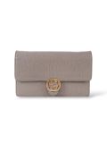 Sac Pochette Gucci Wallet On Chain En Cuir Gris Grainé