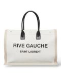 Sac Cabas Saint Laurent Rive Gauche En Toile Beige