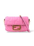 Fendi En Cuir Baguette Rose 