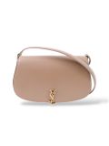 Saint Laurent Mini Voltaire En Cuir Beige 