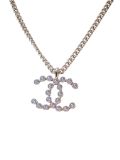 Collier Chanel Double CC Strass 