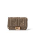 Sac à Main Fendi Nano Baguette Charm En Cuir Monogram Taupe