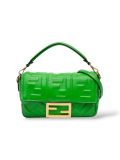 Sac à Bandoulière Fendi Baguette En Cuir De Veau Vert 