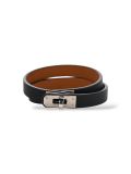 Bracelet Hermes Mini Kelly Double Tour En Cuir De Veau Taille M