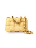 Sac à Bandoulière Bottega Veneta Cassette En Cuir Jaune 
