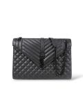 Sac Saint Laurent Enveloppe Full Black En Cuir Grainé 