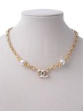 Collier Chanel En Email Blanc 