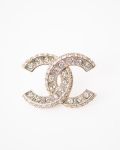 Boucles CC Chanel Champagne Full Strass 