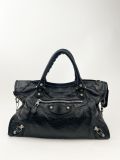 Sac à Main Balenciaga En Cuir Noir Neo Cagole City