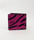 Porte-Monnaie Saint Laurent En Cuir Noir Et Rose