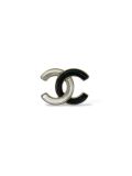 Broche Chanel CC Email blanche et noir
