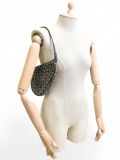 Sac à Main Mini Saddle Dior Vintage En Toile Monogram Bleu Marine