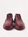 Baskets Triple S Balenciaga Cuir Bordeaux Taille 38