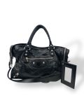 Sac à Main Balenciaga En Cuir Noir Neo Cagole City
