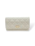 Sac Pochette Dior Caro Cuir D'Agneau Blanc