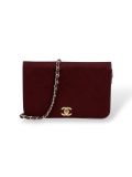 Sac Chanel Vintage En Jersey Bordeaux

