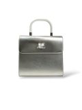 Sac à Main Courrèges En Cuir Gris Shine