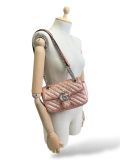 Sac à bandoulière Gucci à Paillettes Marmont Rose 