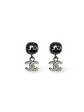 Boucles D'oreille Pendantes CC Strass Chanel