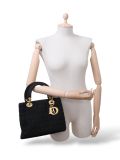 Sac à Main Lady Dior Noir Nylon Vintage