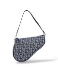 Sac à Main Mini Saddle Dior Vintage En Toile Monogram Bleu Marine
