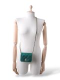 Sac Chanel En Cuir Vert Avec Cristaux Swarovski