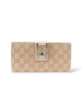 Portefeuille Gucci Monogram Doré 