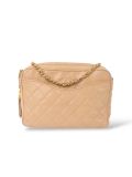 Sac à Bandoulière Chanel Vintage Caméra Bag Cuir Beige 