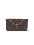 Sac Pochette Louis Vuitton Félicie Toile Monogram Marron 