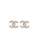 Boucles CC Chanel Champagne Full Strass 