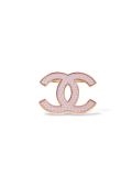 Broche Chanel CC Miroir Trèfles Roses