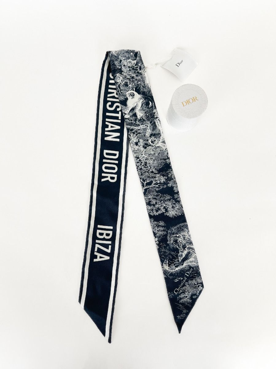 dior ミッツァ Dior Mitzah in Silk Toile de Jouy Blue | Myzah
