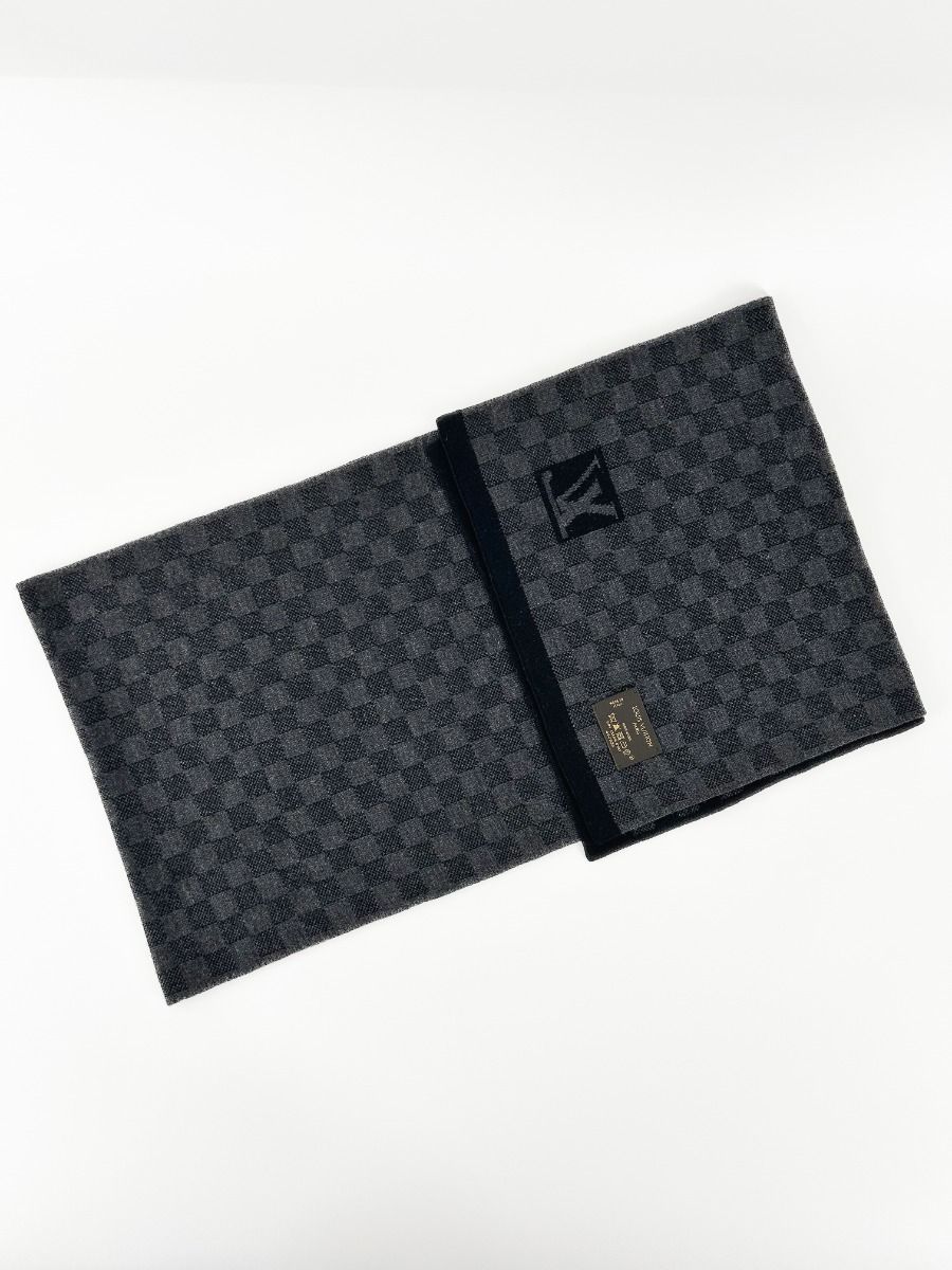 Echarpe Louis Vuitton En Laine Noir | Myzah