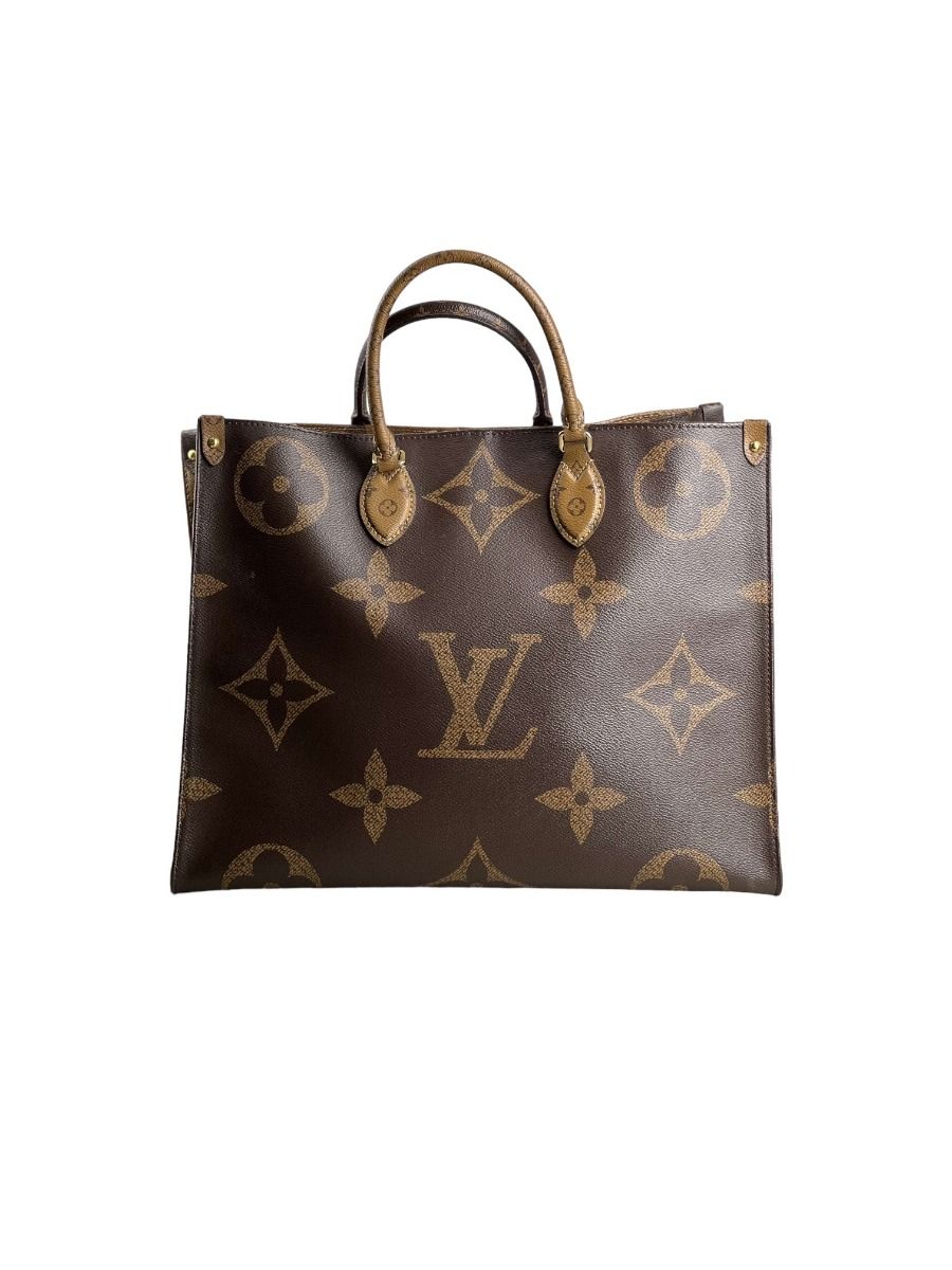 Louis Vuitton On The Go GM Shopping Bag in Brown Monogram Canvas