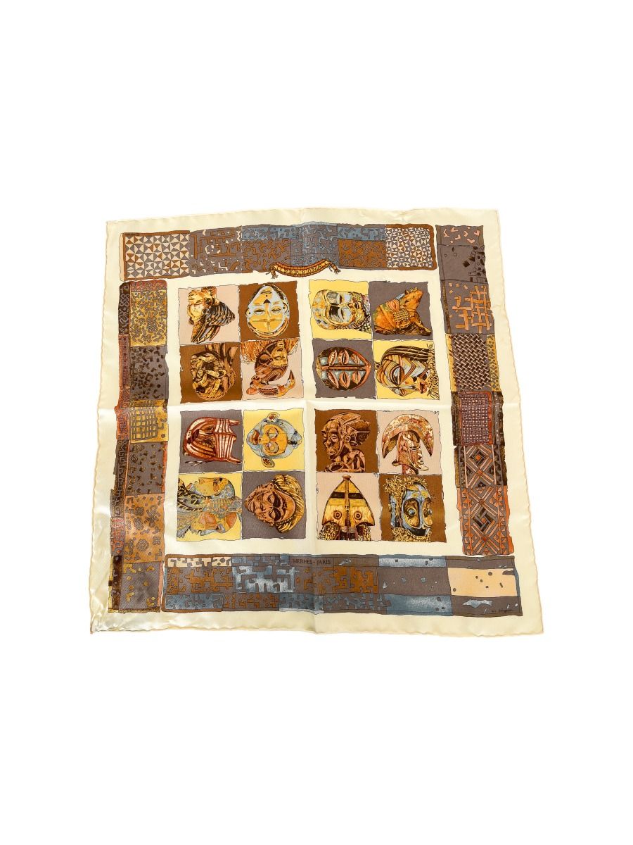 Hermès Silk Scarf Persona 45 By Loic Dubigeon | Myzah