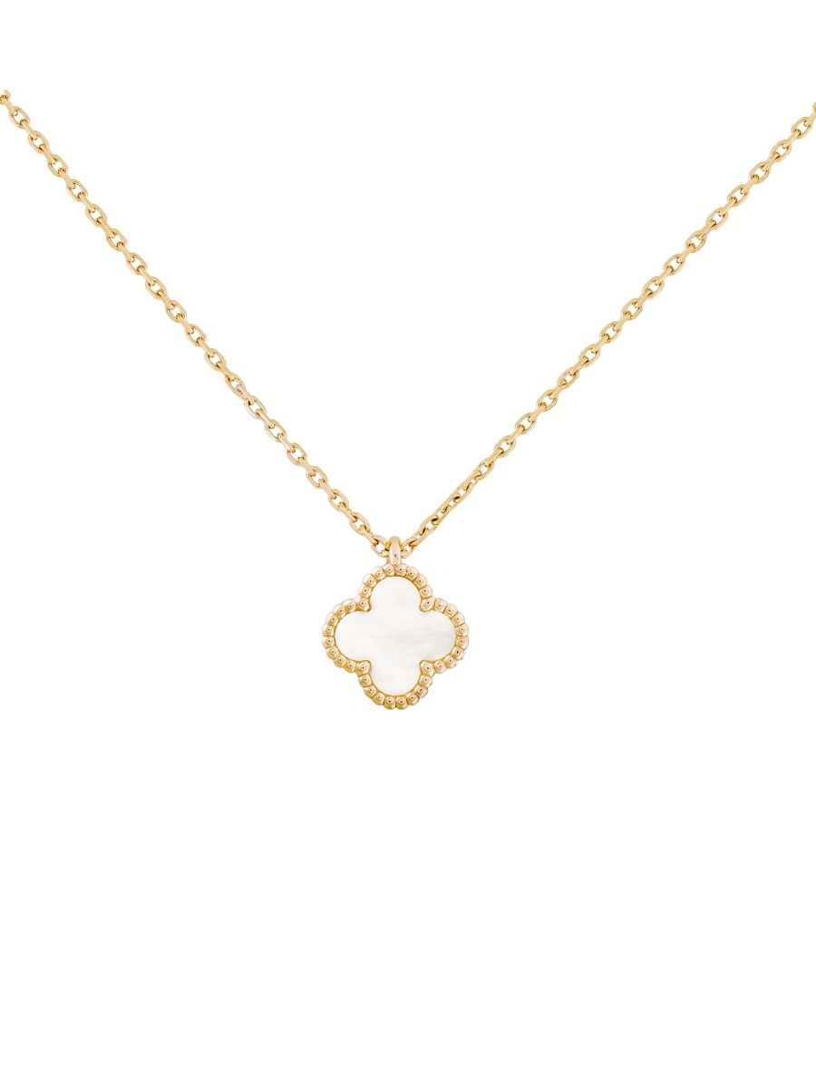 Sweet Alhambra Necklace by Van Cleef & Arpels White Mother-of