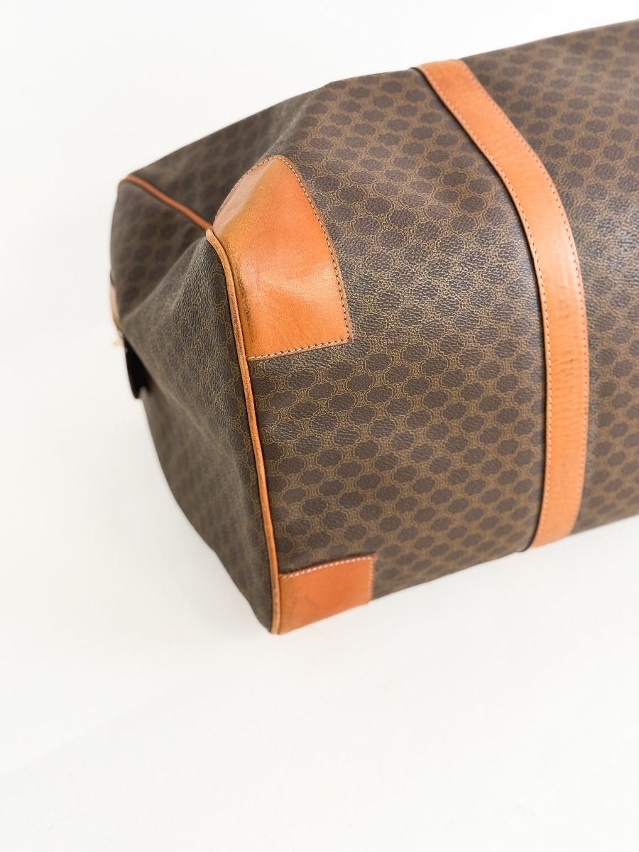 Celine Boston 50 Travel Bag in Macadam Canvas | Myzah