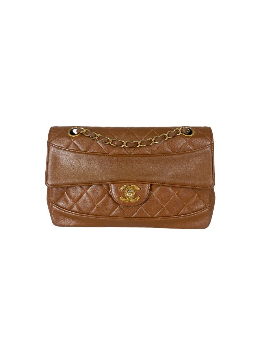 Vintage Brown Quilted Flap Chanel Bag Myzah