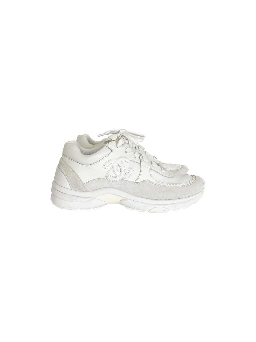 Chanel logo sneakers on sale