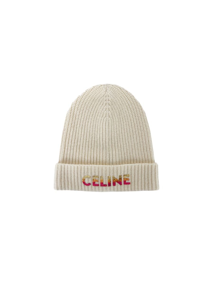 Celine One Size Wool Cream Beanie | Myzah