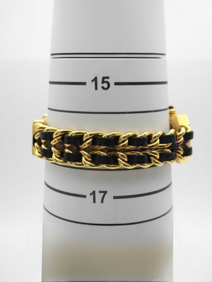 Chanel Première L Watch Gold-Plated and Black Leather | Myzah