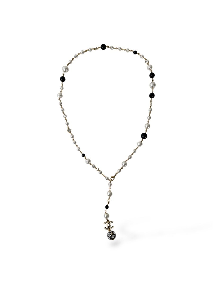 Chanel Pearl and Rhinestone Belt/Necklace | Myzah