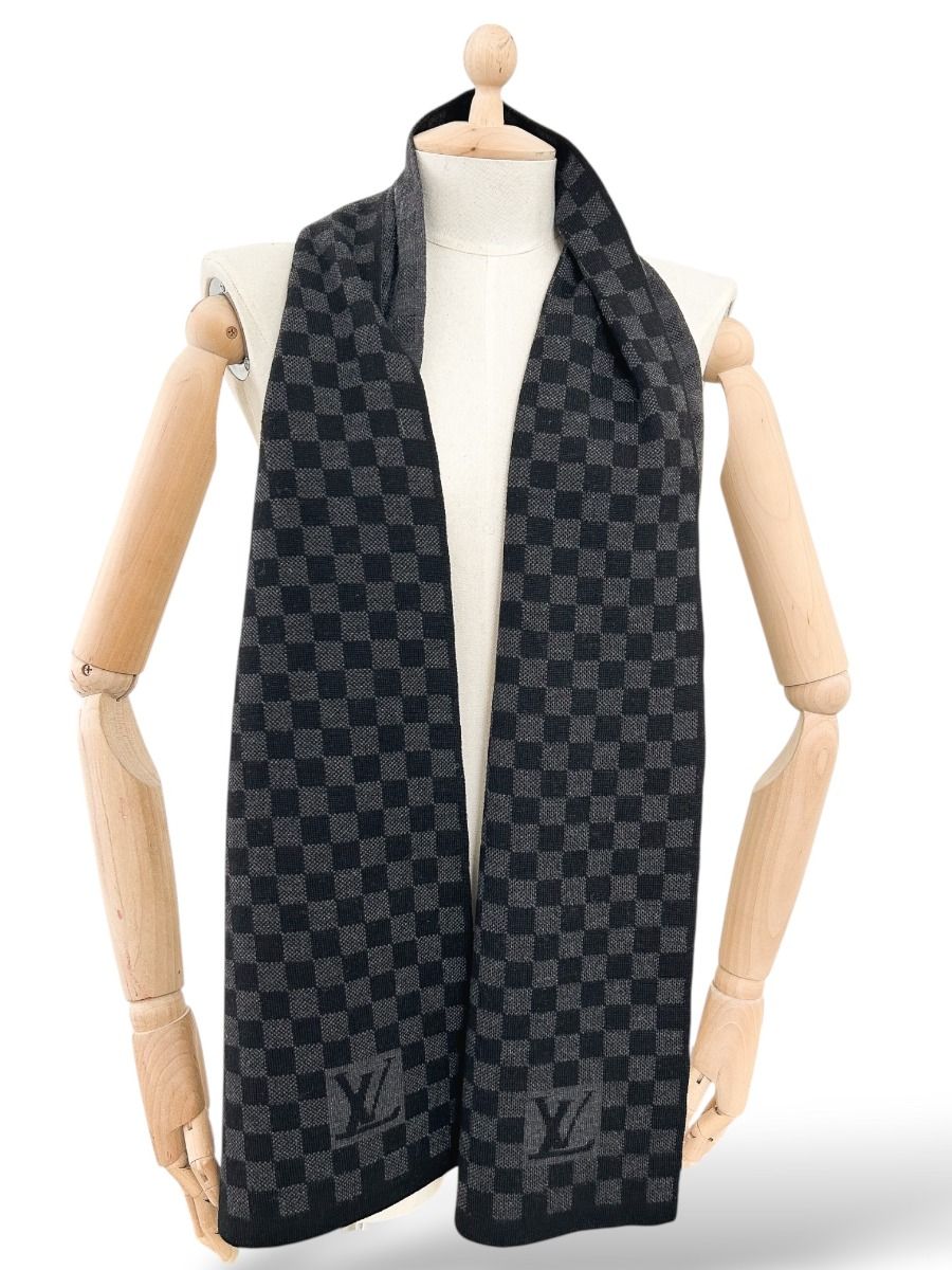 Echarpe Louis Vuitton En Laine Noir | Myzah