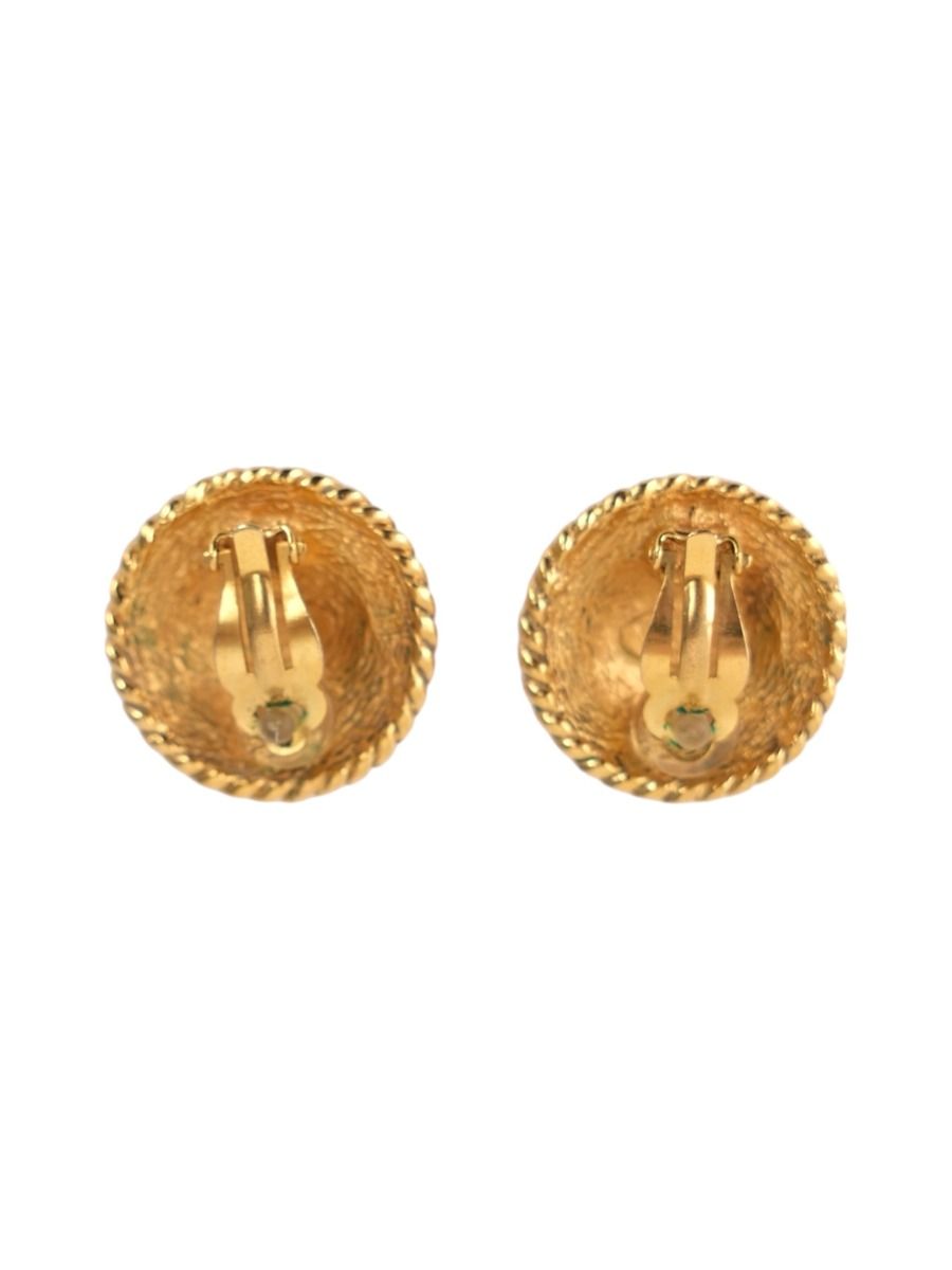 Boucles D'oreilles Clips Dorées Vintage - Très Bon état - Style Rétro