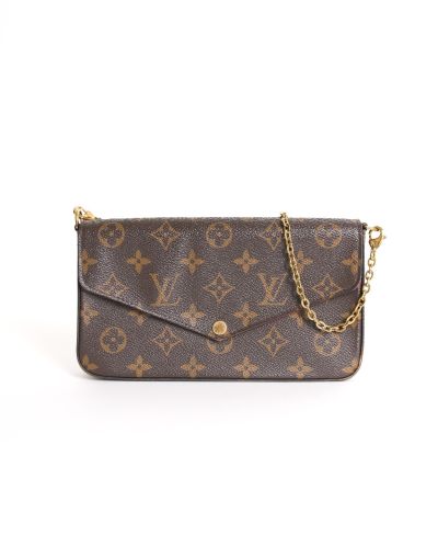 Sac Pochette Louis Vuitton Félicie Toile Monogram Marron 