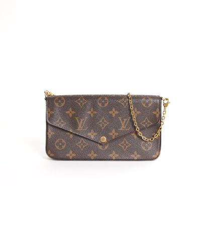 Sac Pochette Louis Vuitton Félicie Toile Monogram Marron 